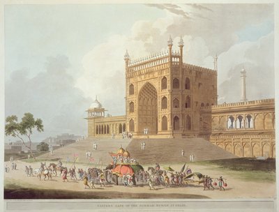 Eastern Gate of the Jummah Musjid at Delhi, from 